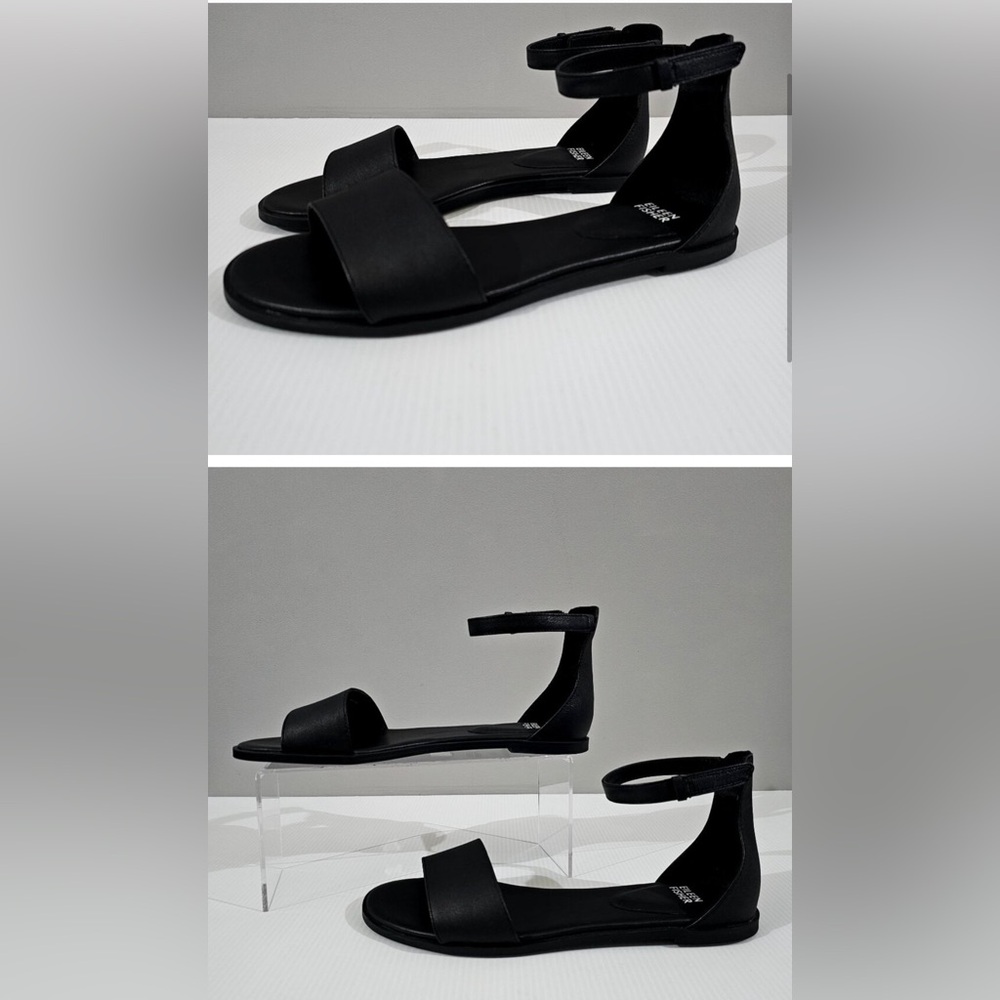 Eileen Fisher Razz Sandal NWOT 8.5 black